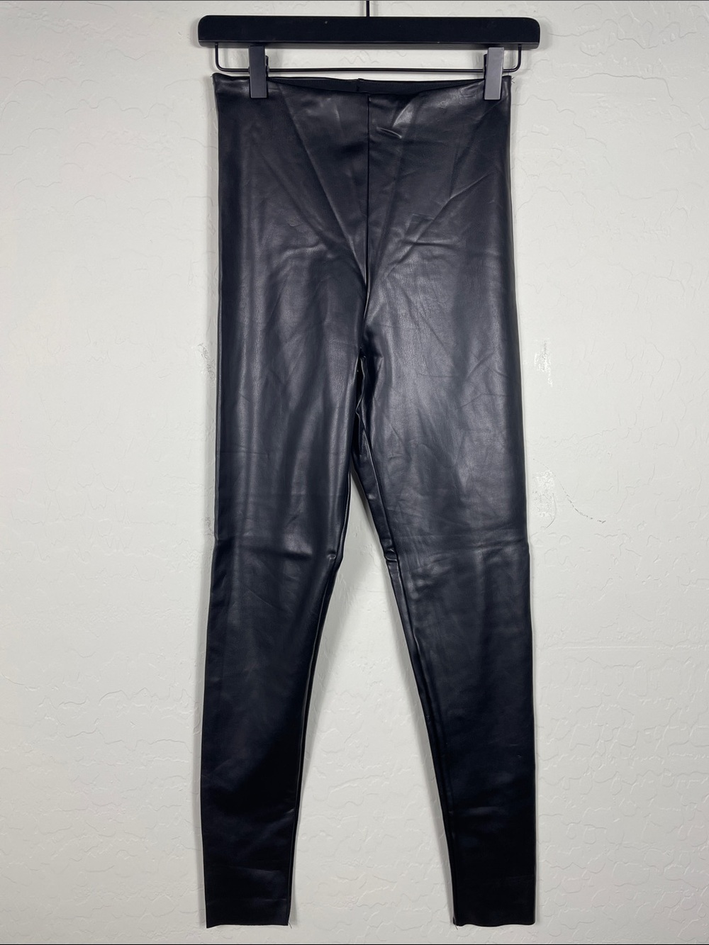 Joie Black Faux Leather High-Rise Leggings Size S NWT
